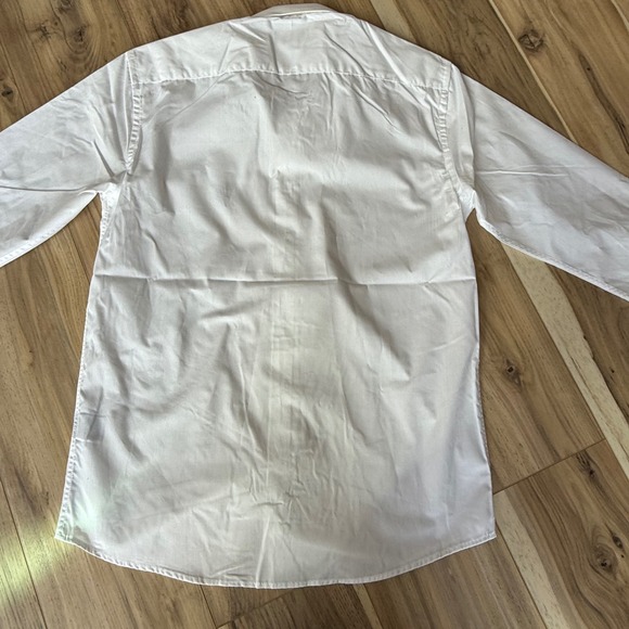 U.S.‎ Polo Assn. Men's White Solid Slim Fit Dress Shirt, Size M, New with Tags - Picture 9 of 9